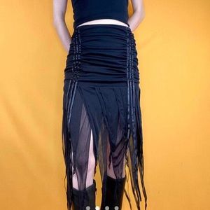 Luly K Black Dark Fairy Skirt